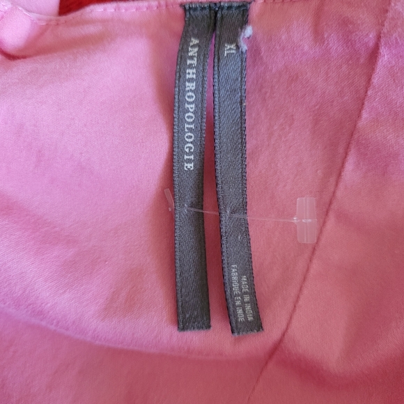 Anthropologie Embroidered Mini Cotton Dress.  Swans On The Front - Picture 9 of 13